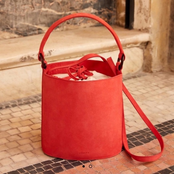 Sezane Mona Bag in Poppy - Picture 2 of 6